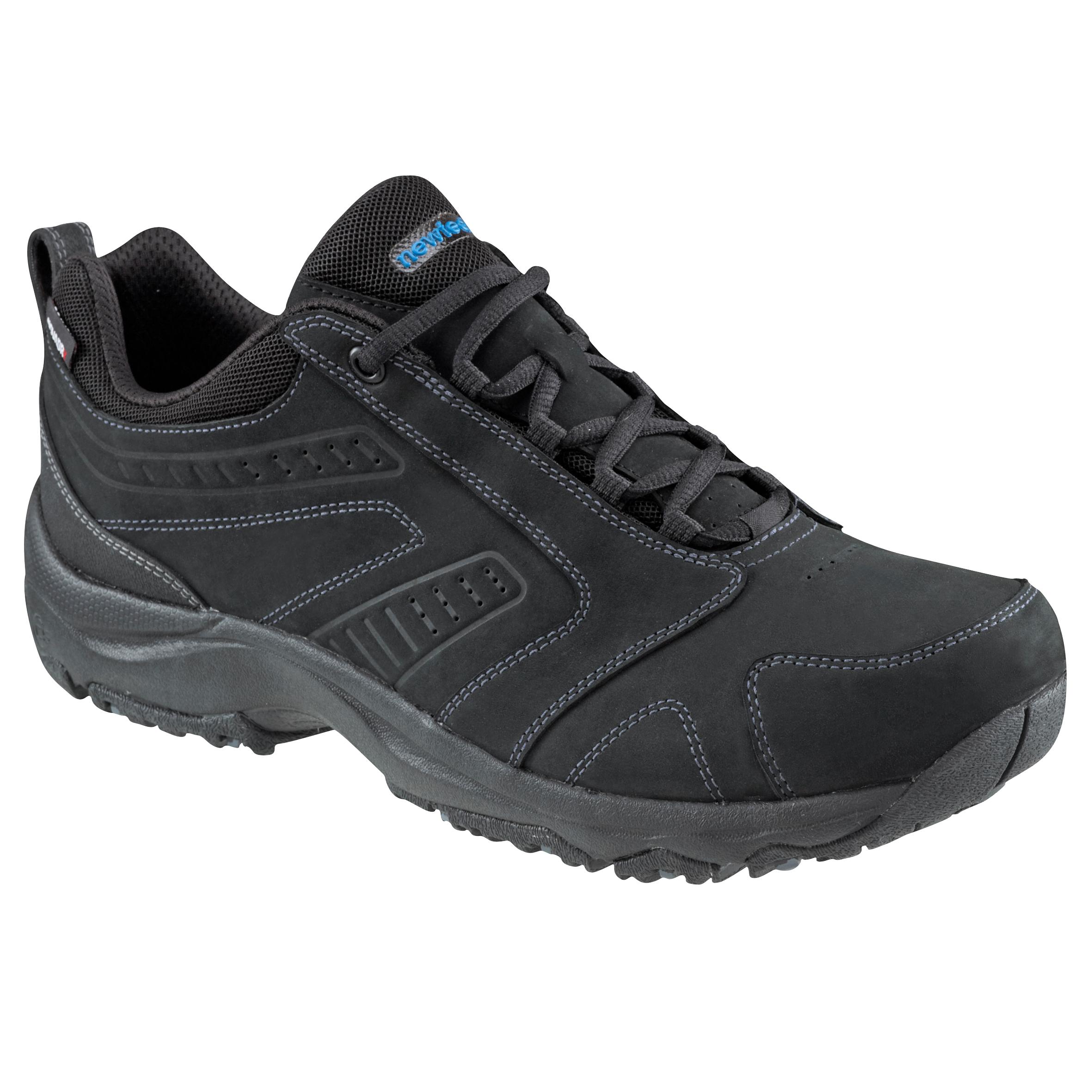 Nakuru Waterproof Men's Urban Waterproof Walking Shoes - Black Leather 25/25