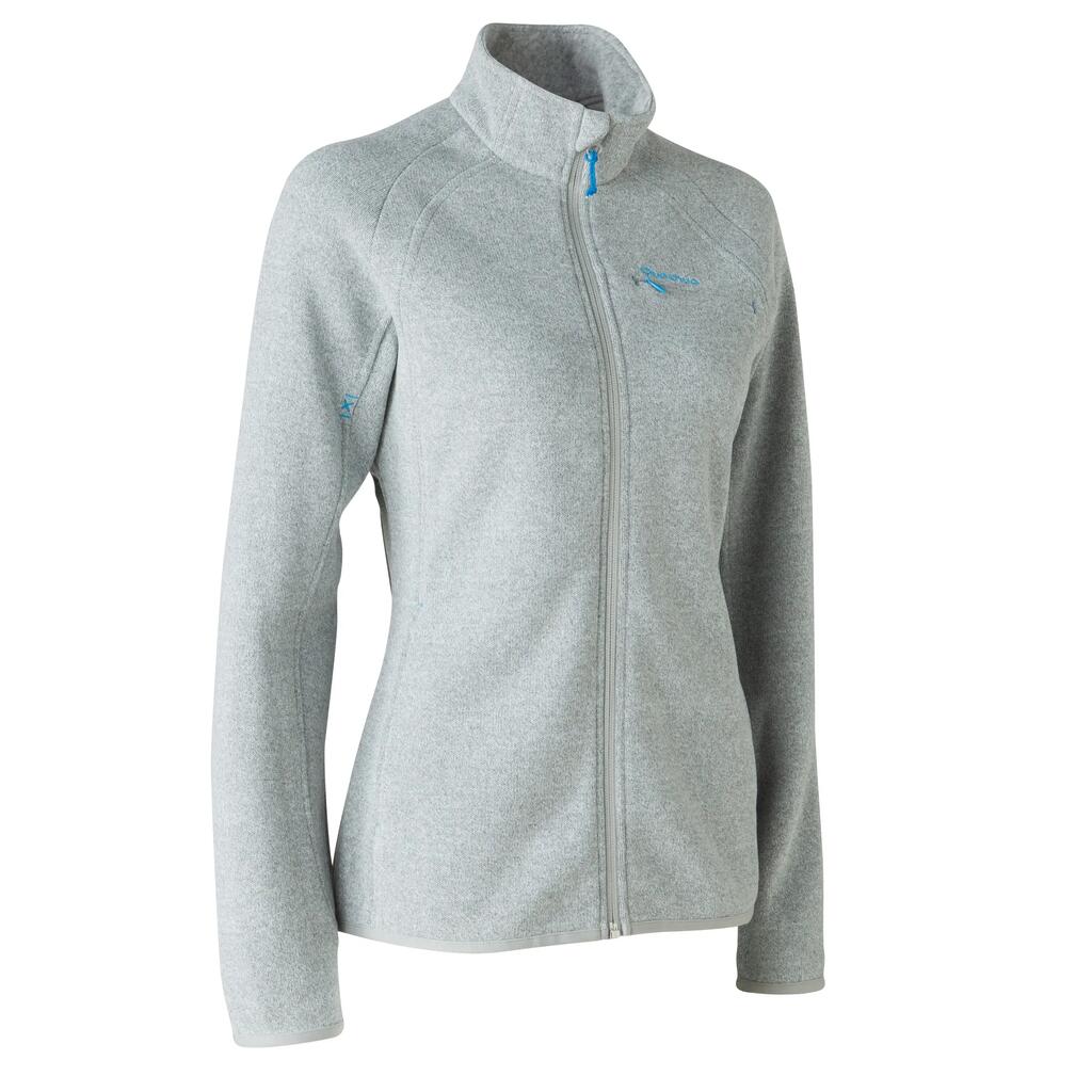 Arpenaz 300 women's hiking pullover - grey
