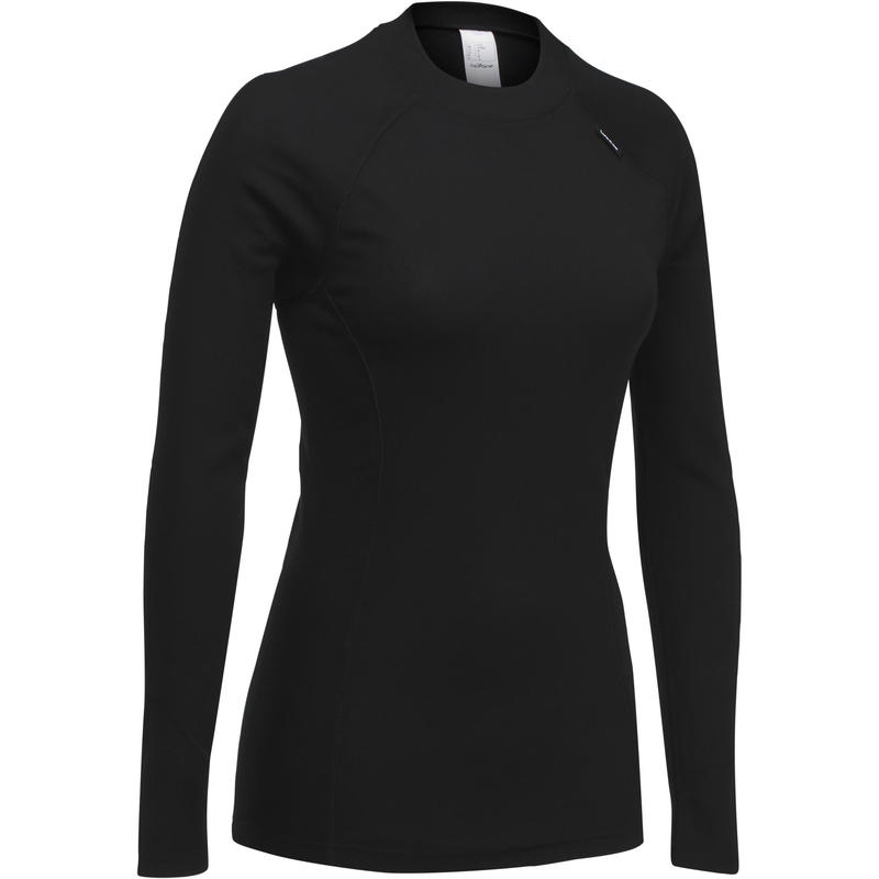Sous-vêtement haut de ski femme 100 Noir Sous-vêtement haut de ski femme 100 Noir