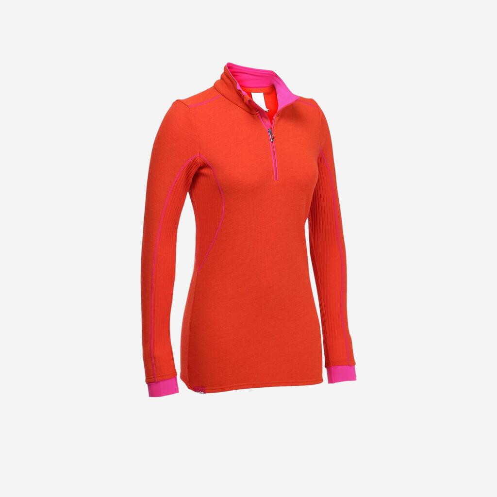 Xwarm women's ski base layer - orange