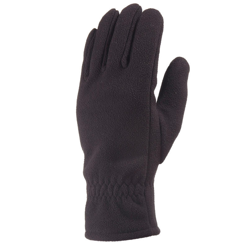 Gants de randonnée en montagne TREK 500 polaires noirs - Adulte Gants de randonnée en montagne TREK 500 polaires noirs - Adulte