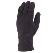 Trek 500 Adult Fleece Mountain Gloves - Black