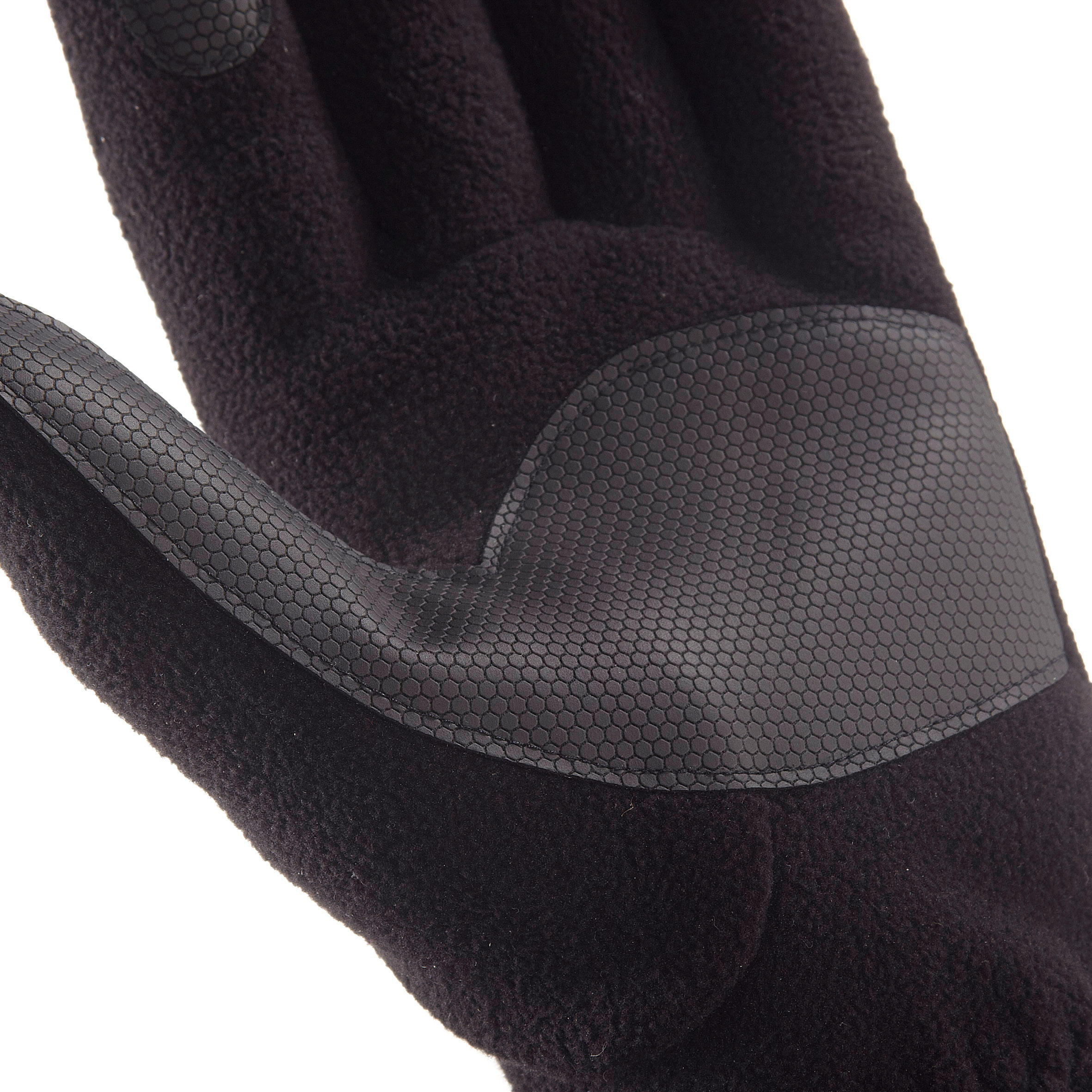 

Trek 500 Adult Fleece Mountain Gloves - Black -  By FORCLAZ | Decathlon