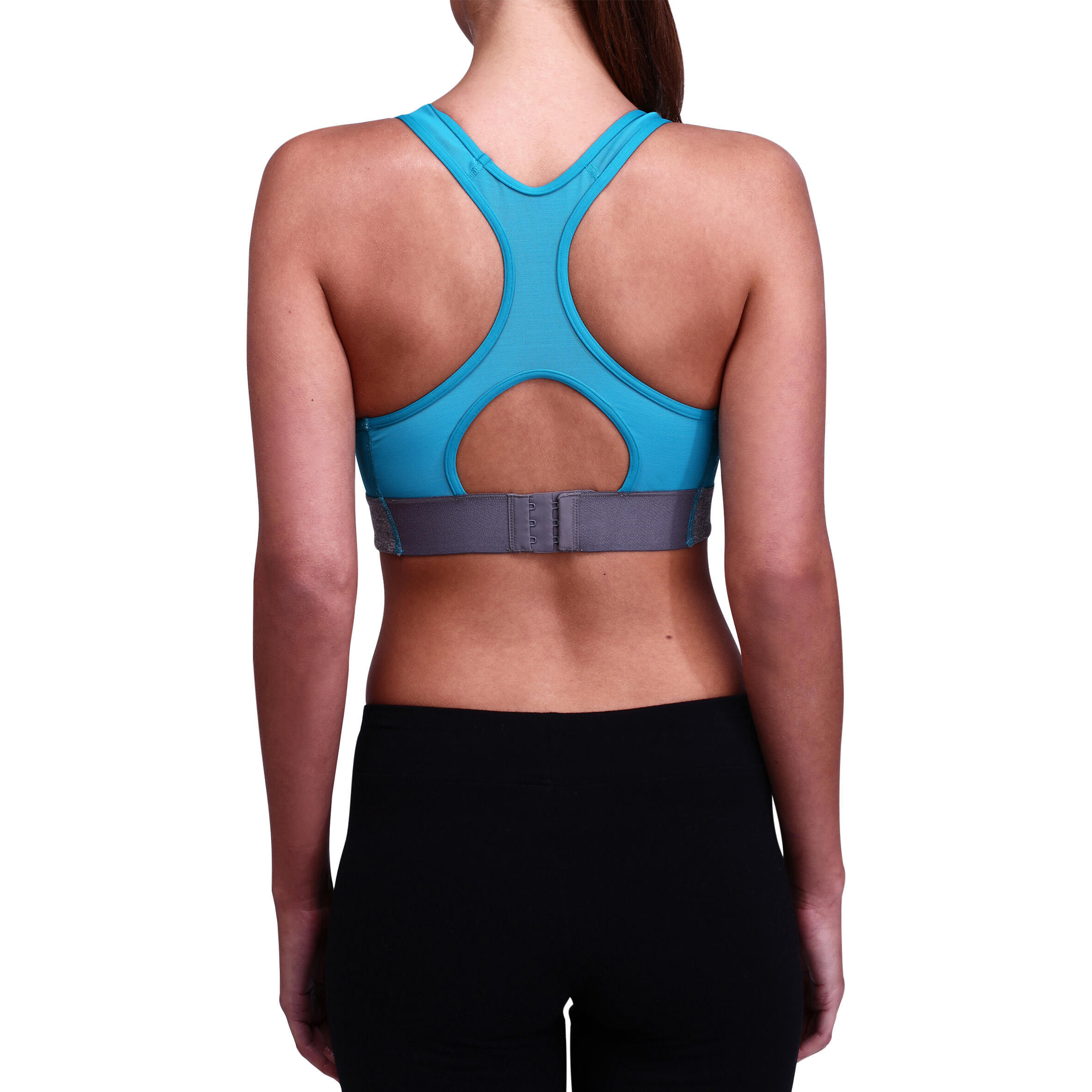 Supportiv Fitness Women's Sports Bra - Peacock Blue 4/13