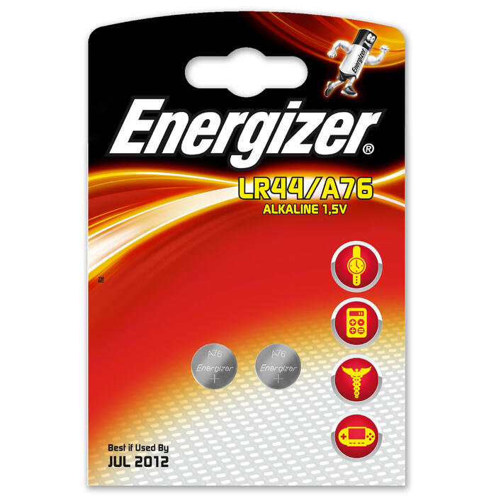 Pilas De Botón Camping Energizer A76 LR44 Lote x2 Unidades