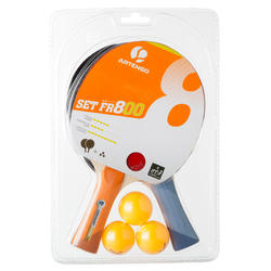 SET TENNIS DE TABLE FREE DE 2 RAQUETTES FR 800 ET 3 BALLES