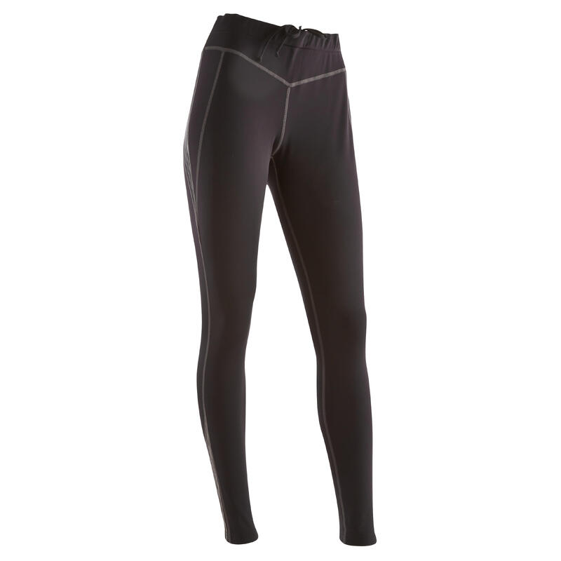 Collant chaud de ski de fond noir XC S TIGHT 100 femme