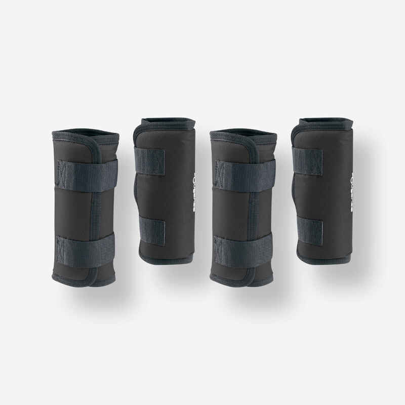 Transportgamaschen Traveller 300 Pferd 4er-Set schwarz