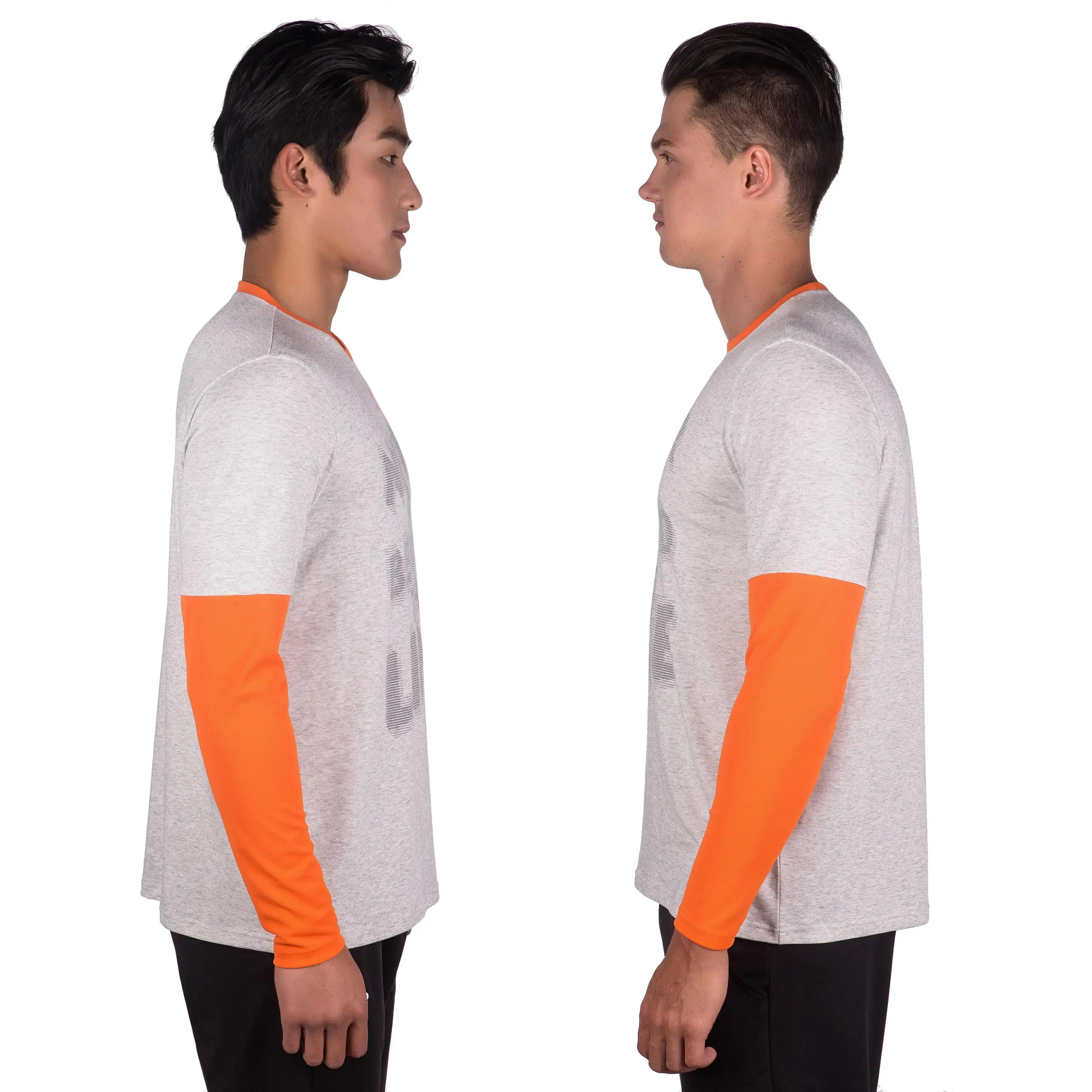 Long-Sleeved T-Shirt - Dark Grey/ Light Grey 4/8