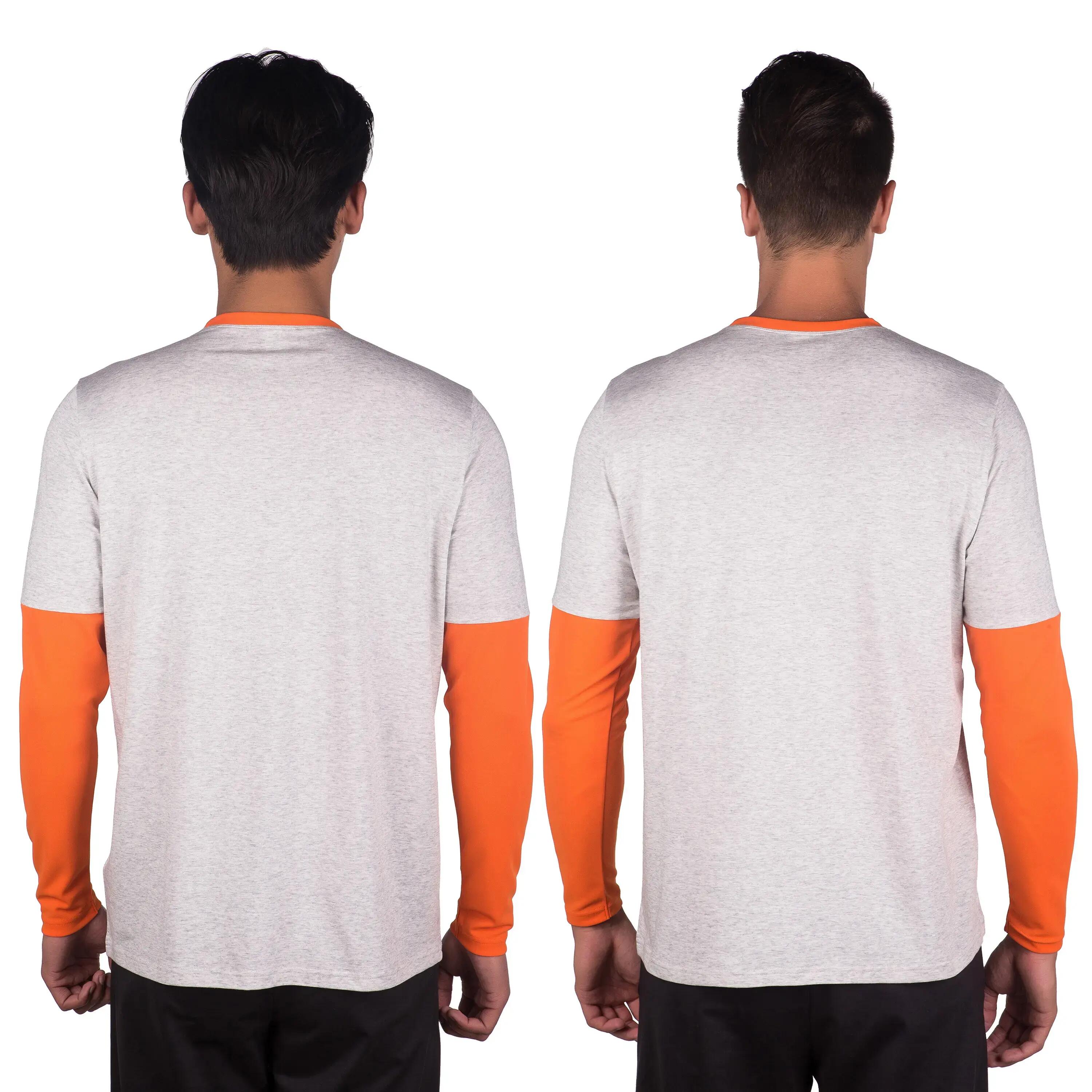 Long-Sleeved T-Shirt - Dark Grey/ Light Grey 3/8