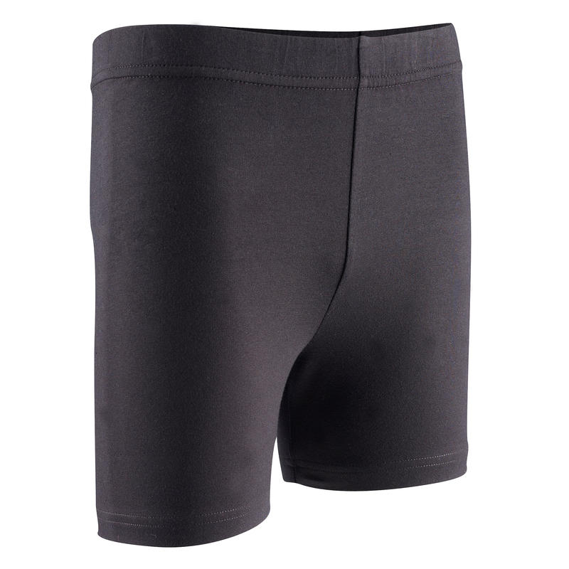 100 Girls' Gym Shorts - Black