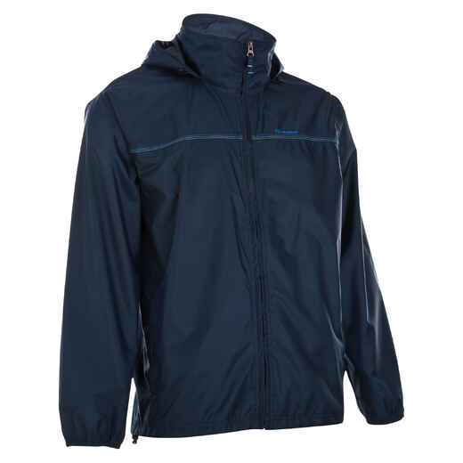 
      Rain-Cut Zip Men's Hiking Waterproof Rain Jacket - Blue
  