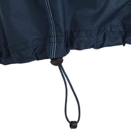 Rain-Cut Zip Men's Hiking Waterproof Rain Jacket - Blue