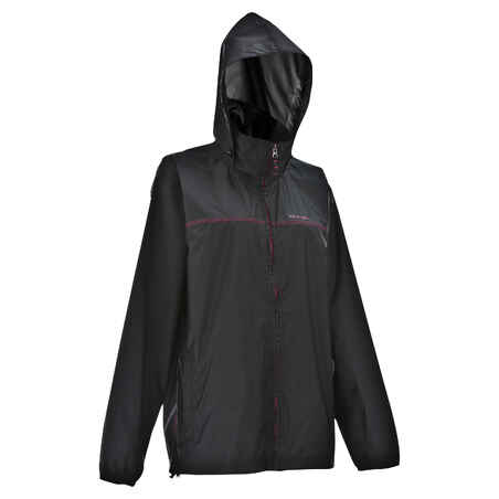 Rain-Cut Women's Rain Hiking Zip Jacket Black