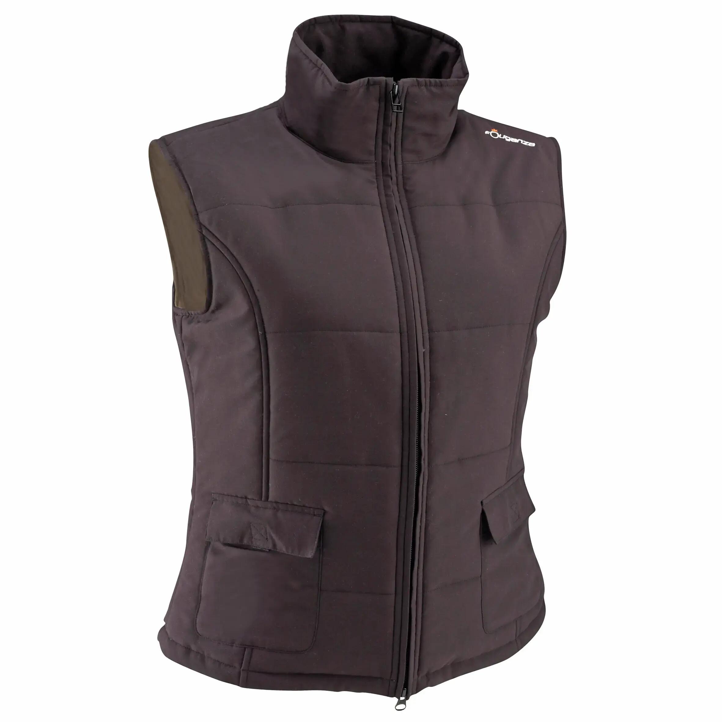 SCHOOLING women's horse riding gilet - black 1/16