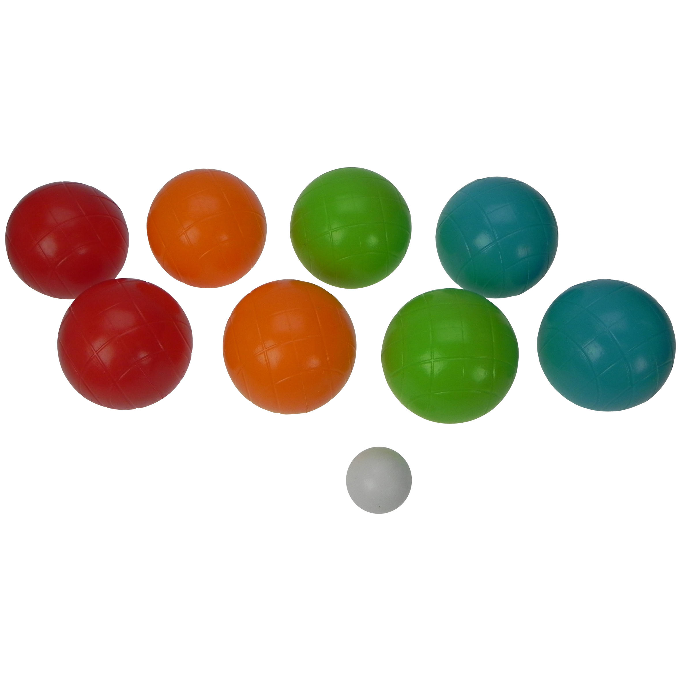 SET OF 8 PLASTIC PÉTANQUE BALLS