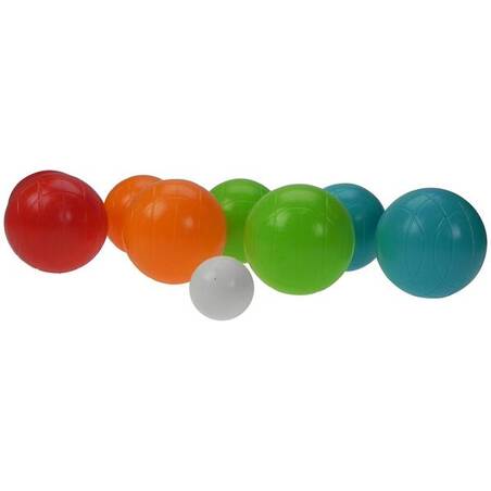 Set of 8 Plastic Petanque Boules