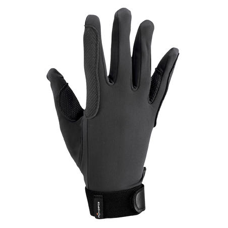 Riding Adult Horse Riding Gloves - Black