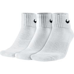 CHAUSSETTES SPORTS DE RAQUETTES NIKE MI-HAUTES BLANCHES LOT DE 3.