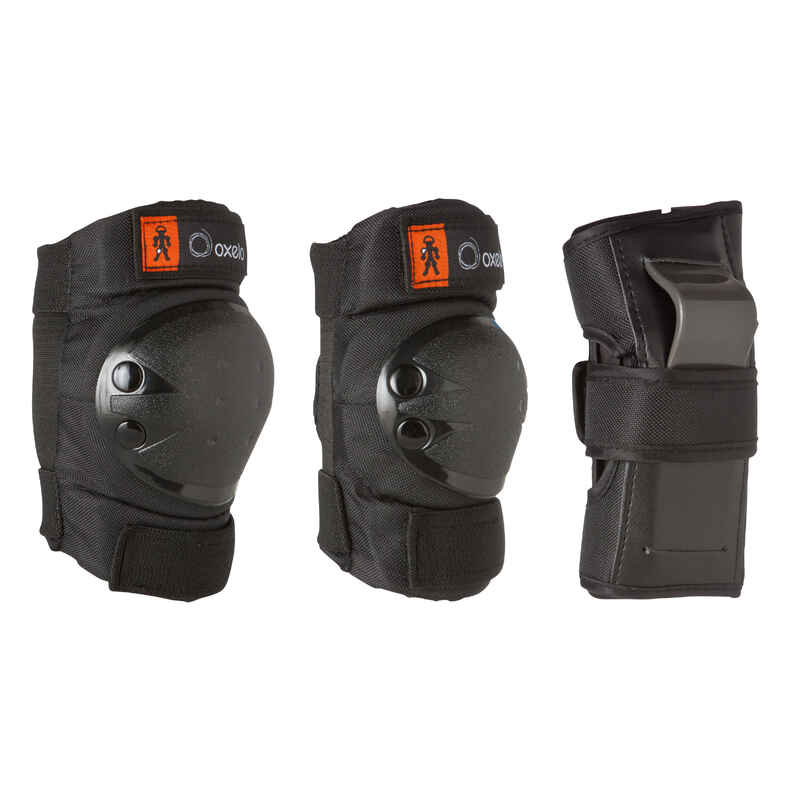 Protektoren Schoner 3er-Set Inliner BASIC Kinder schwarz Protektoren Schoner 3er-Set Inliner BASIC Kinder schwarz