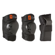 KOMPLET 3 ŠTITNIKA BASIC ZA ROLE SKATEBOARD ROMOBIL ZA DJECU CRNI