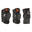 Set 3x2 protections roller skate trottinette enfant BASIC noir