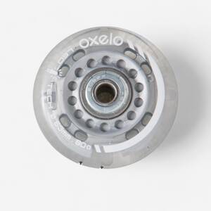 Skate Wheels Set of 2 Light Up 63 mm 80A Inline + Bearings