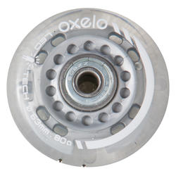 OXELO Çocuk Pateni Tekerleği 2 mm 63A Sertlik 80 Adet - Işıklı