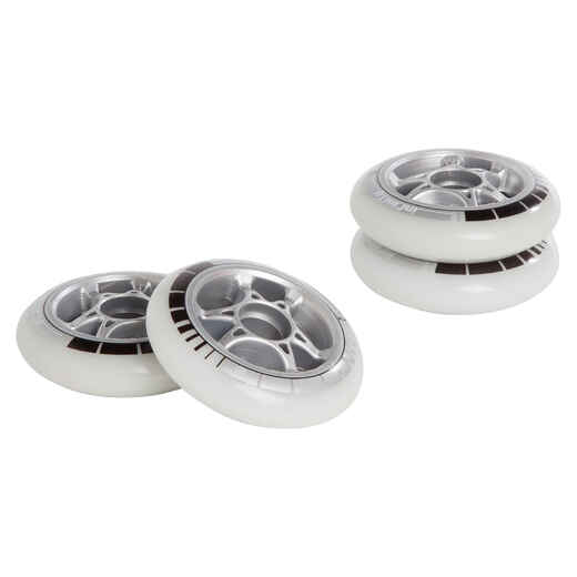 
      Infinity Adult Inline Skate Wheels 90 mm 85A 4-Pack - White
  