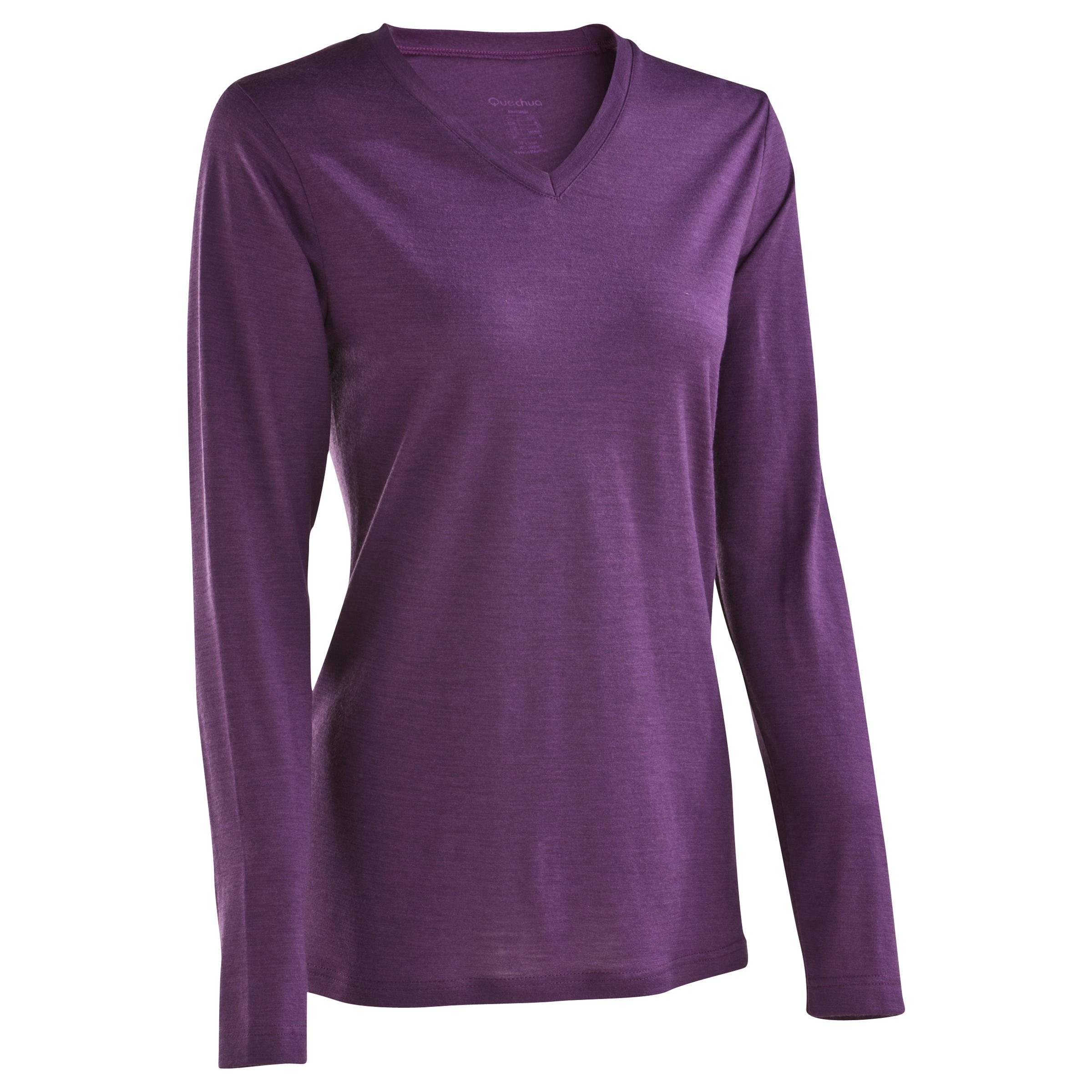 FORCLAZ TECHWOOL 50 L T-SHIRT LIGHT PURPLE