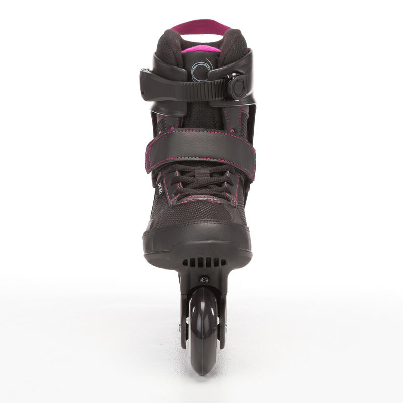 Roller fitness femme FIT 3 noir fuchsia