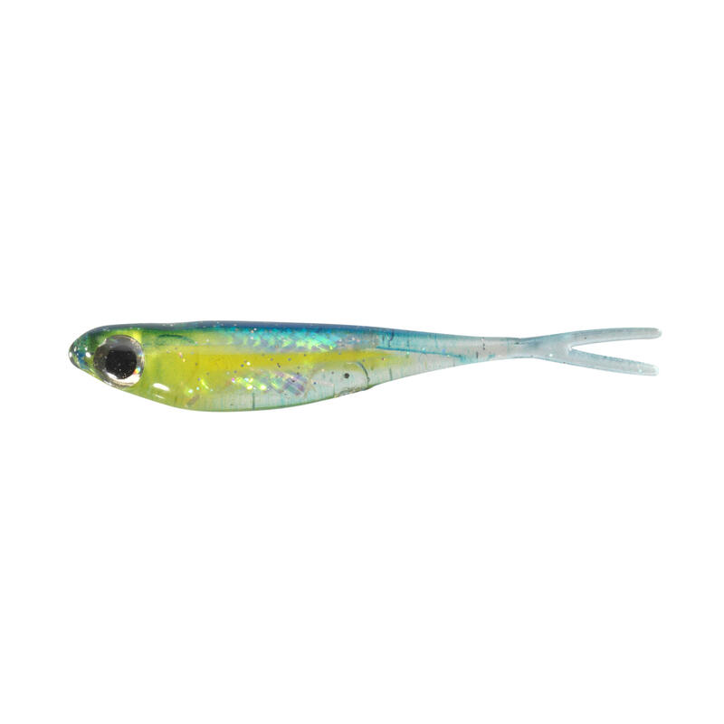 LEURRES SOUPLES EAU DOUCE DROPSHOT MINNOW 5CM NATURAL X6