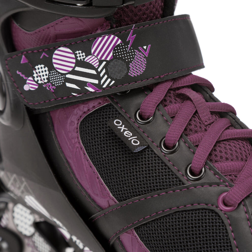 Inline-Skates Play 7 Girl Kinder schwarz/lila