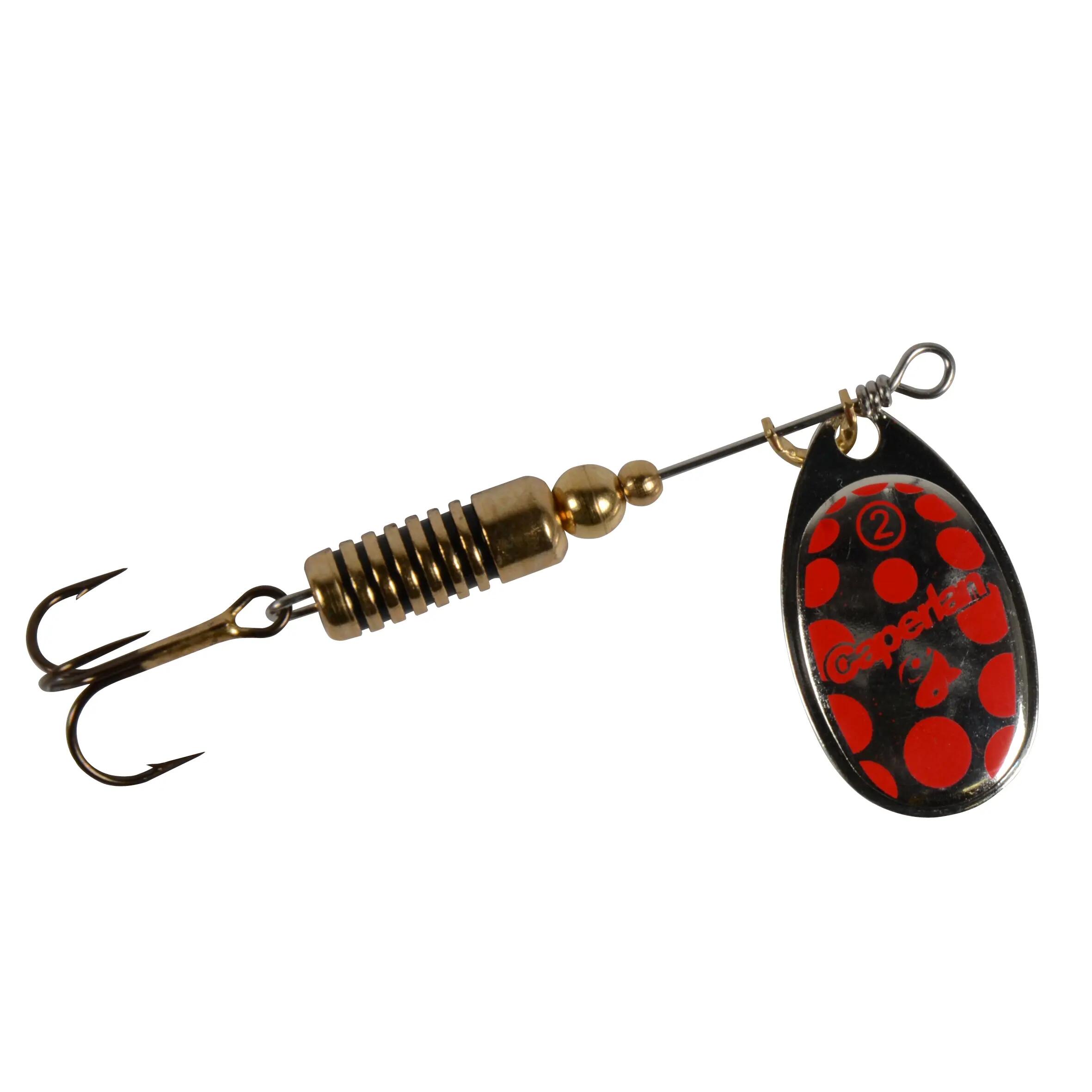 Weta #2/#3 Fishing Spinner - Silver/Red Dots 1/4