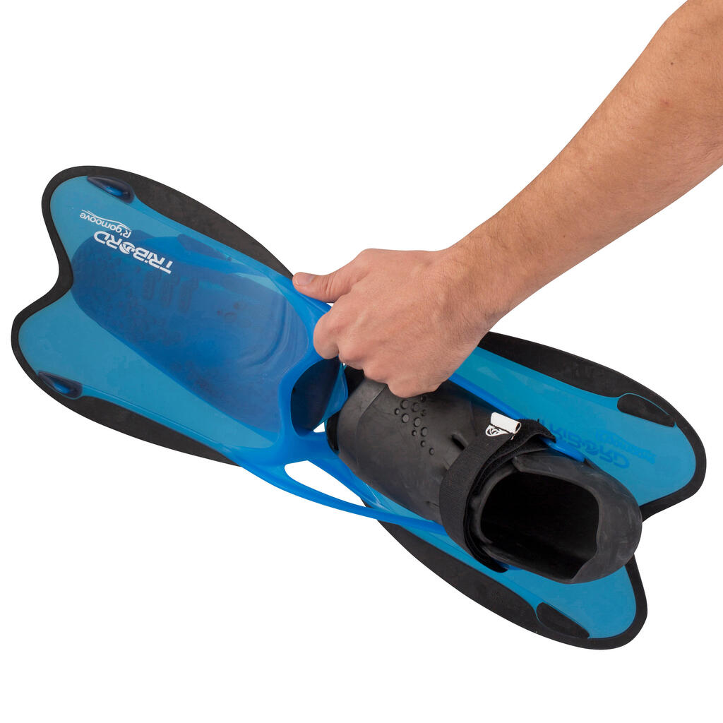 Schnorchelflossen R'Gomoove grau/blau