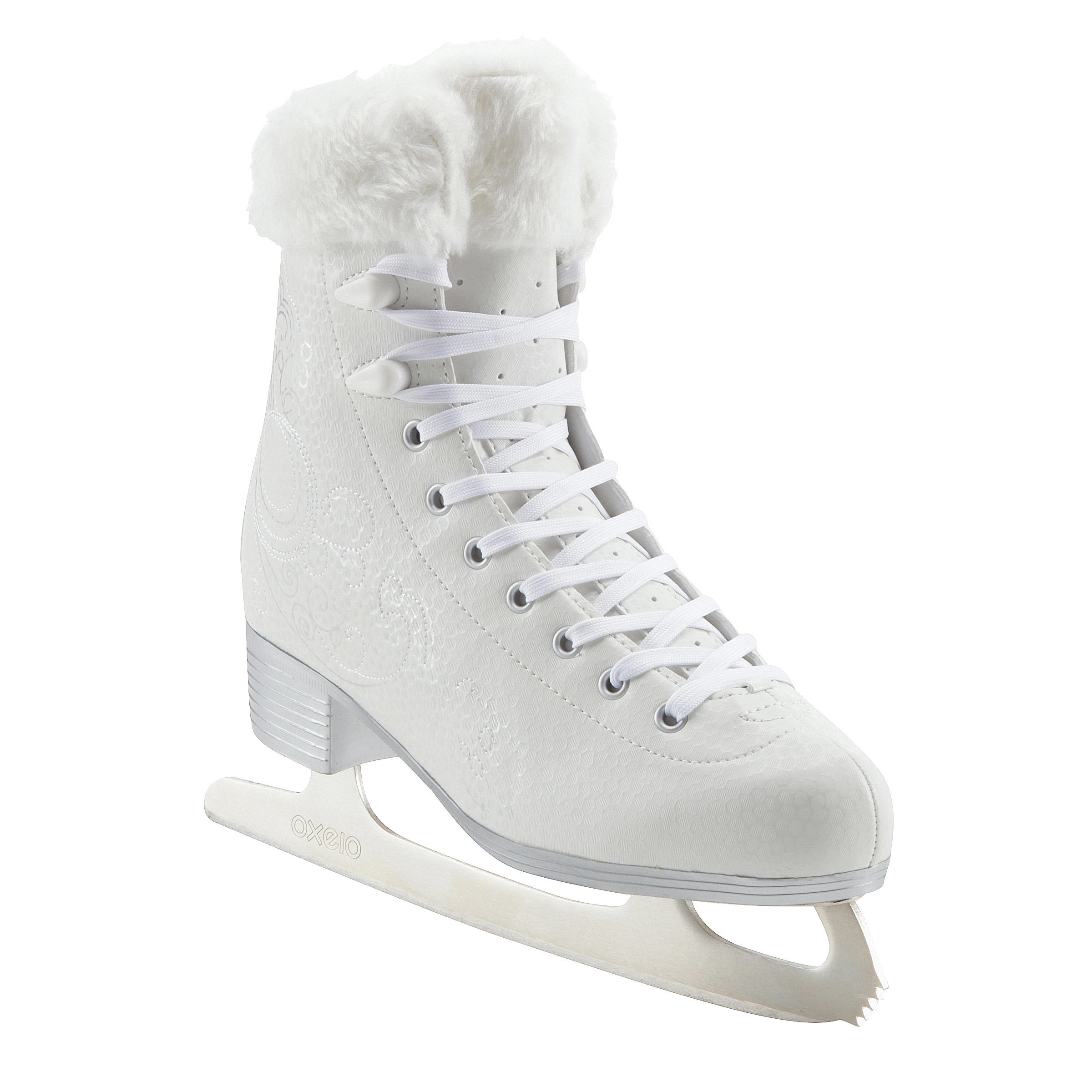 Oxelo Women's Ice Skates - 500 White Decathlon