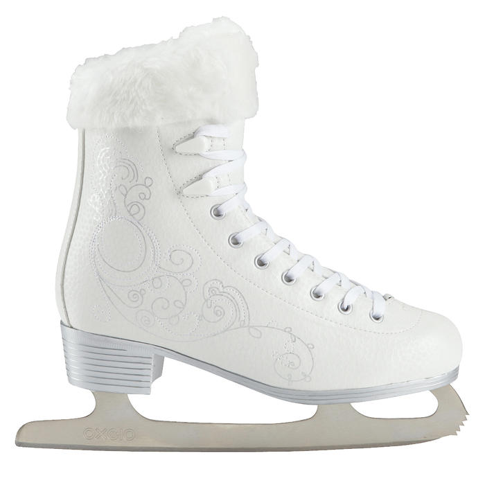 Patin à glace 500 femme blanc Oxelo Decathlon Patin à glace 500 femme blanc Oxelo Decathlon