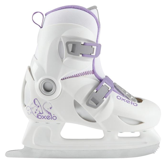 Oxelo Patins   glace  enfant  fille PLAY 3 BLANC Decathlon