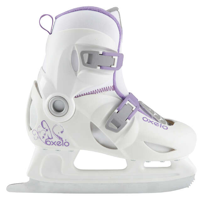 OXELO Play 3 Girls' Ice Skates White Decathlon