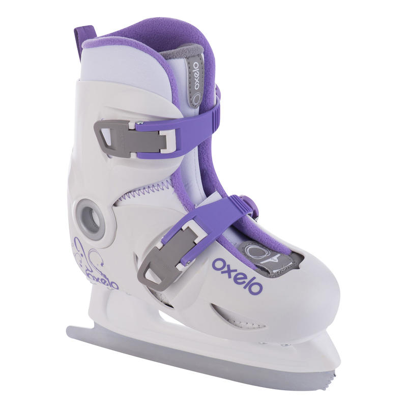 Patins à glace enfant fille PLAY 3 BLANC Patins à glace enfant fille PLAY 3 BLANC