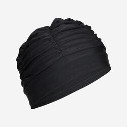 Bonnet de bain volume en maille - extensible - taille unique - noir