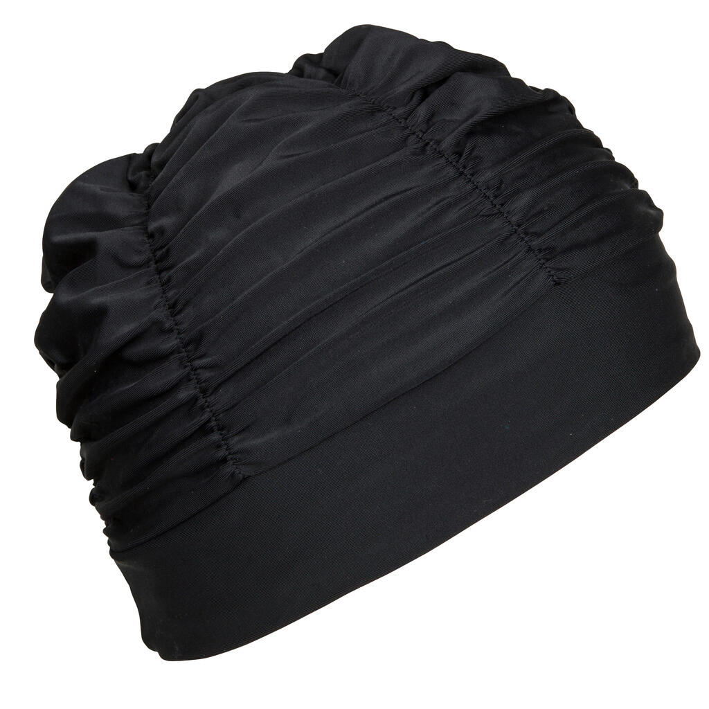 Didelės apimties tinklinė plaukimo kepuraitė, juoda