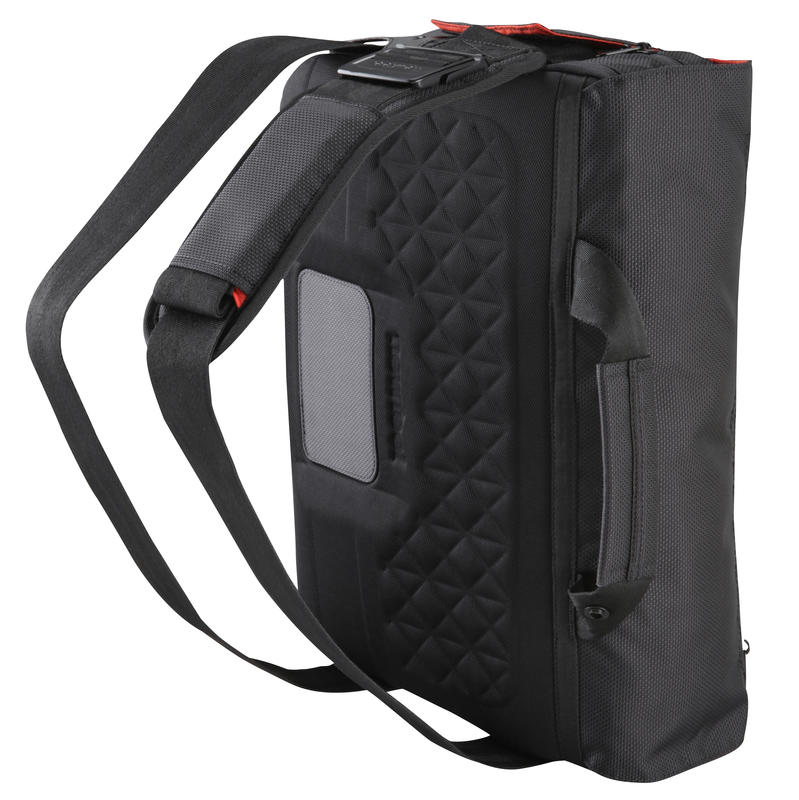 Backenger 20L Laptop Messenger Bag/Backpack Black Decathlon