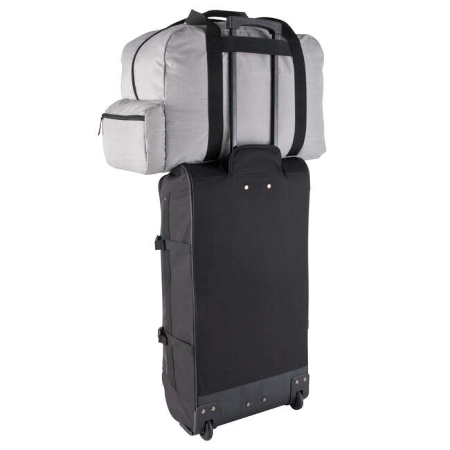 NEWFEEL 55 L folding Duffle bag mottled grey Decathlon