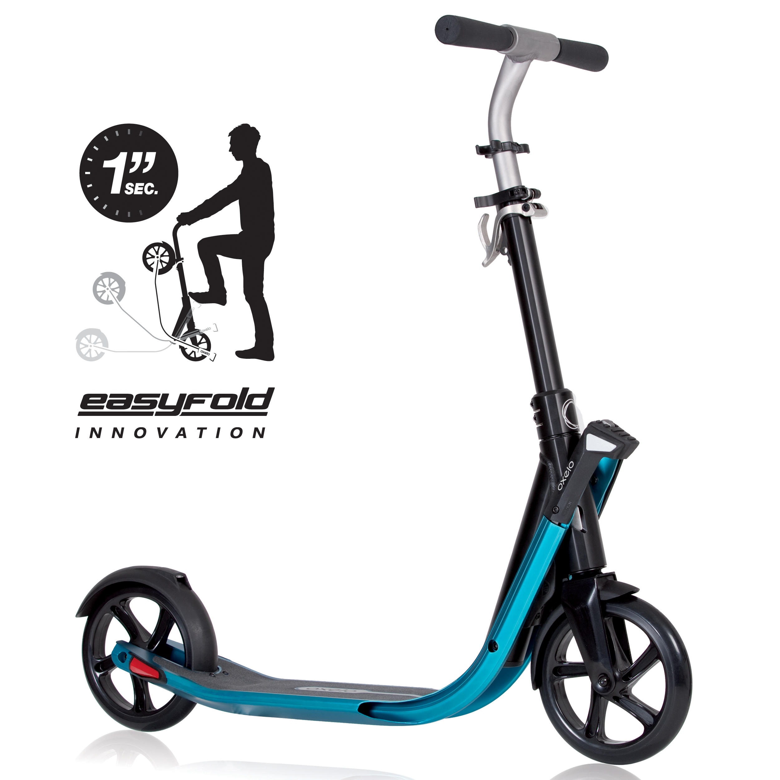 OXELO Town 7 EF 15 Adult Scooter - Blue