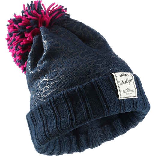 
      Wed'ze FS Adult's Pompom Ski Hat - Blue
  