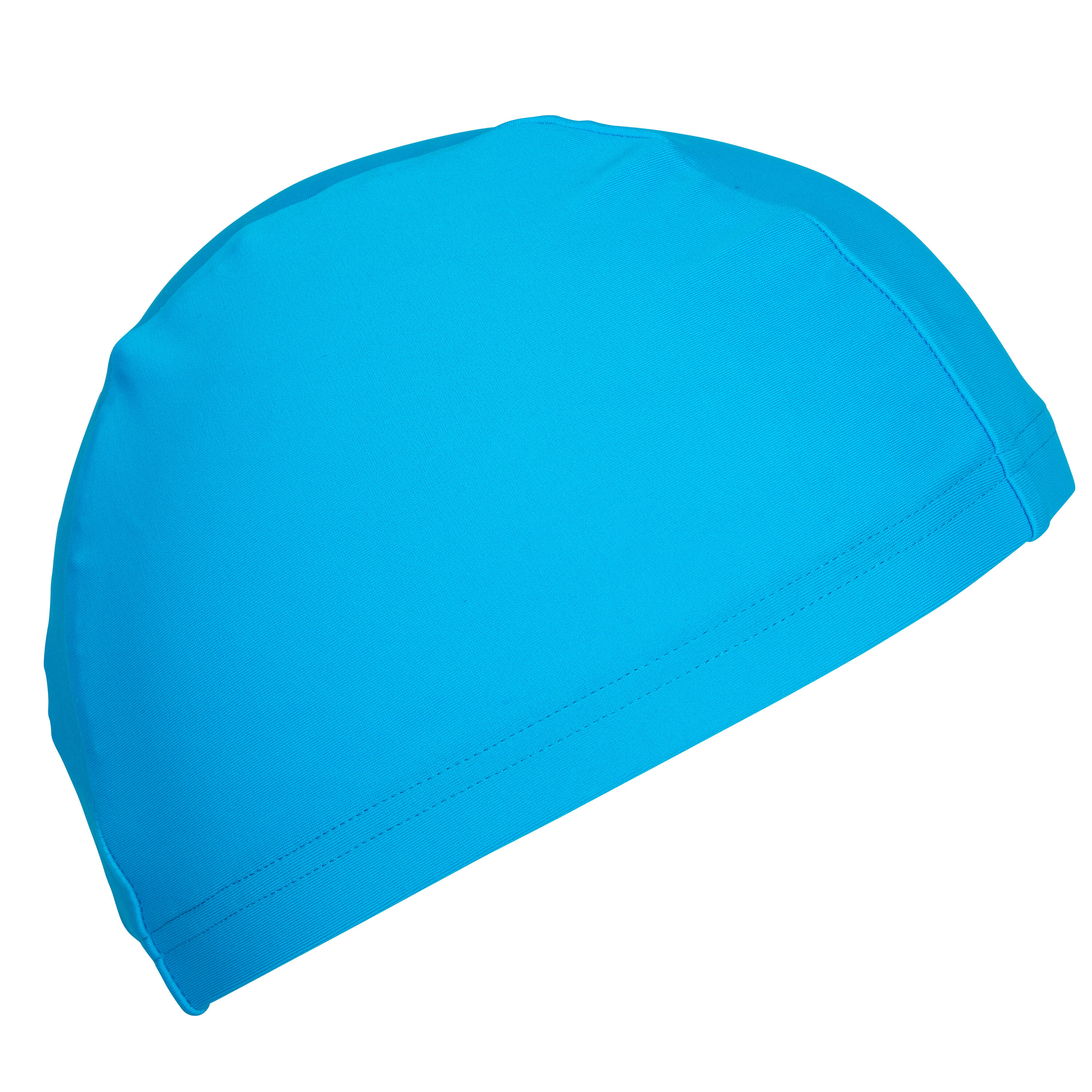 Mesh Fabric Swim Cap, Sizes S and L - Blue 3/3