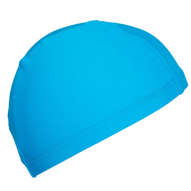 Bonnet de bain en tissu maille bleu taille S et L