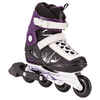 Slalom-Inliner Freeride 3 Softboot Damen, schwarz/violett