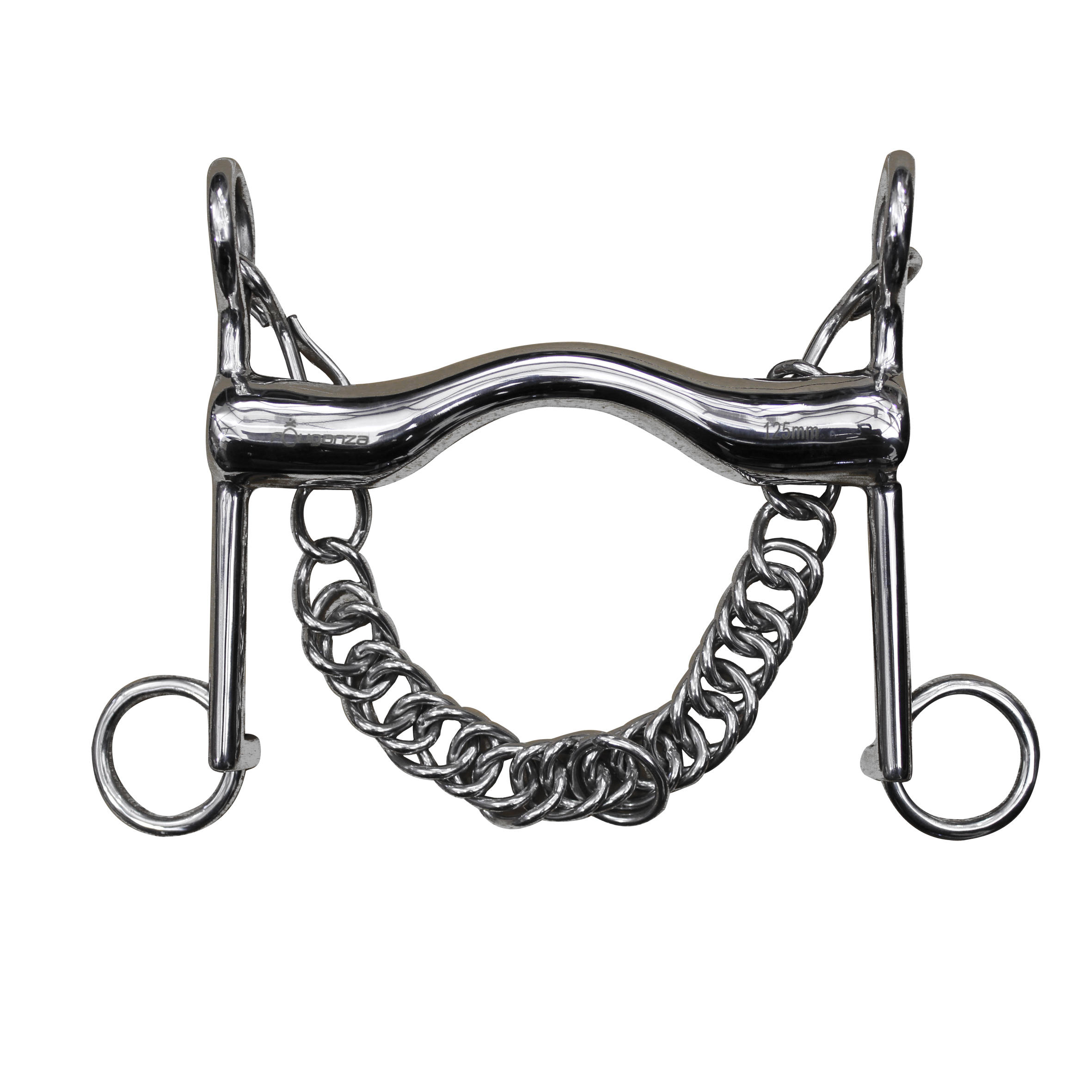 FOUGANZA Lhotte Stainless Steel Horse Riding Bridoon Bit for Horse Or Pony